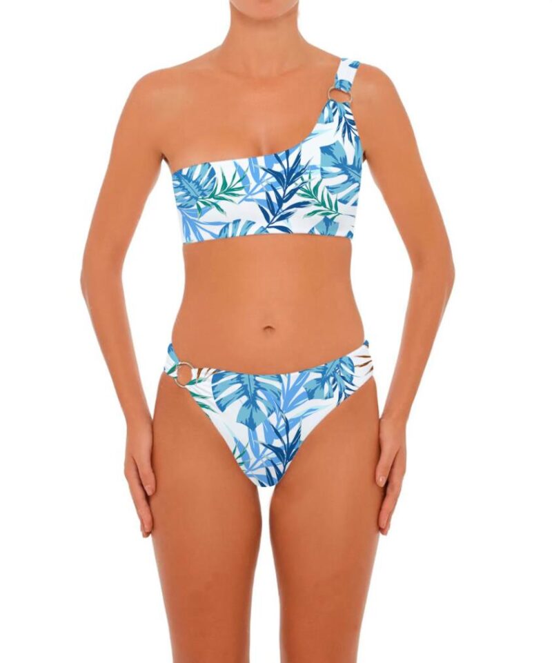 Custom Two Piece Blue Womens Swimsuit