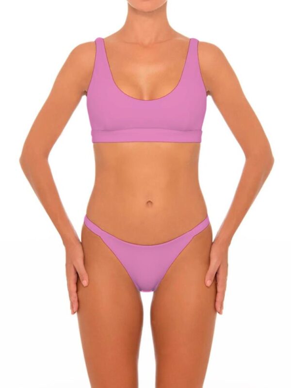 Light Purple Two Pieces Bikini with Paddings