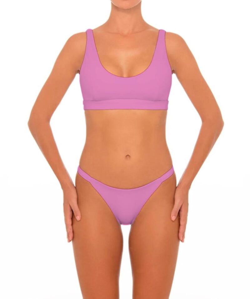 Light Purple Two Pieces Bikini with Paddings