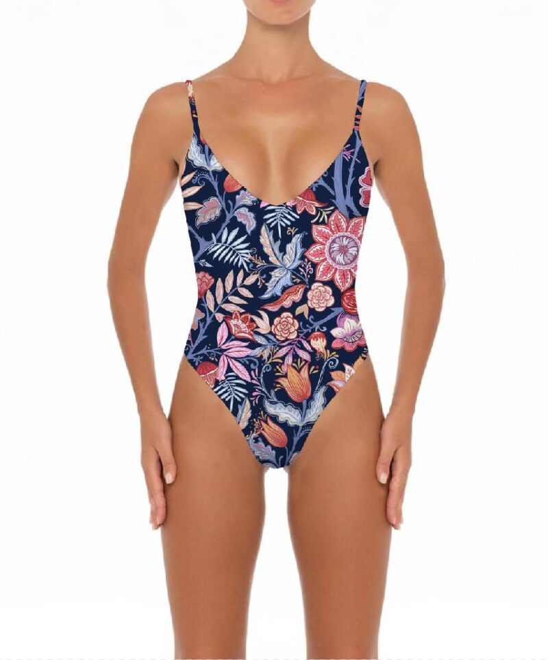 Full Print One Piece Swimsuits Sexy One Piece Girls Swimwear Latest Design Good Quality Women Swimsuits