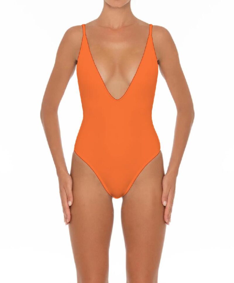 One Piece Swimsuit For Women Sexy V Neck Beachwear