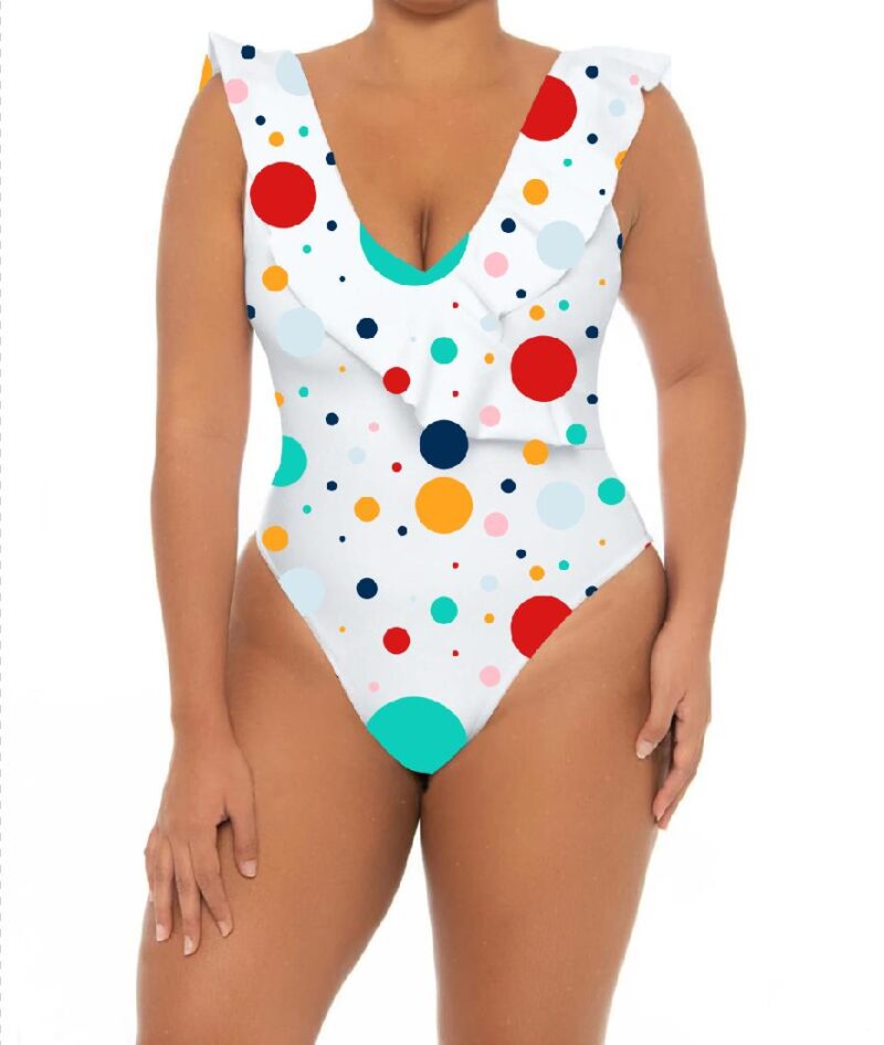 Colorful Polka Dots Plus One Piece