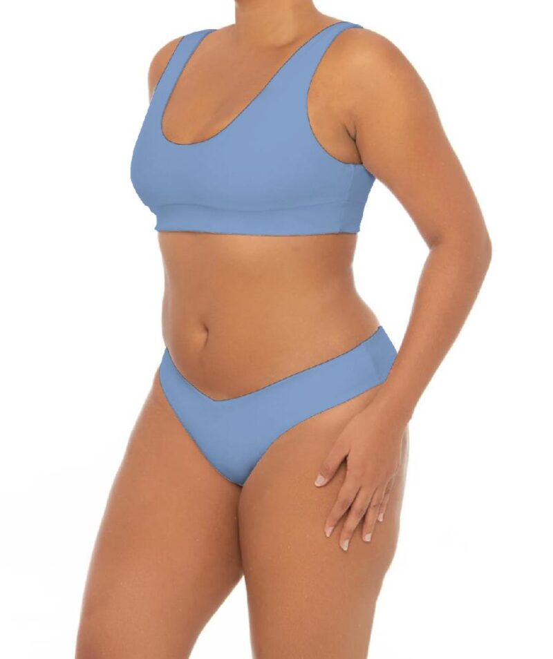 Blue Plus Two Pieces Womens Bikini