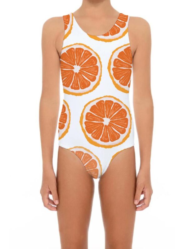 New Style Orange Design Bathing Suit