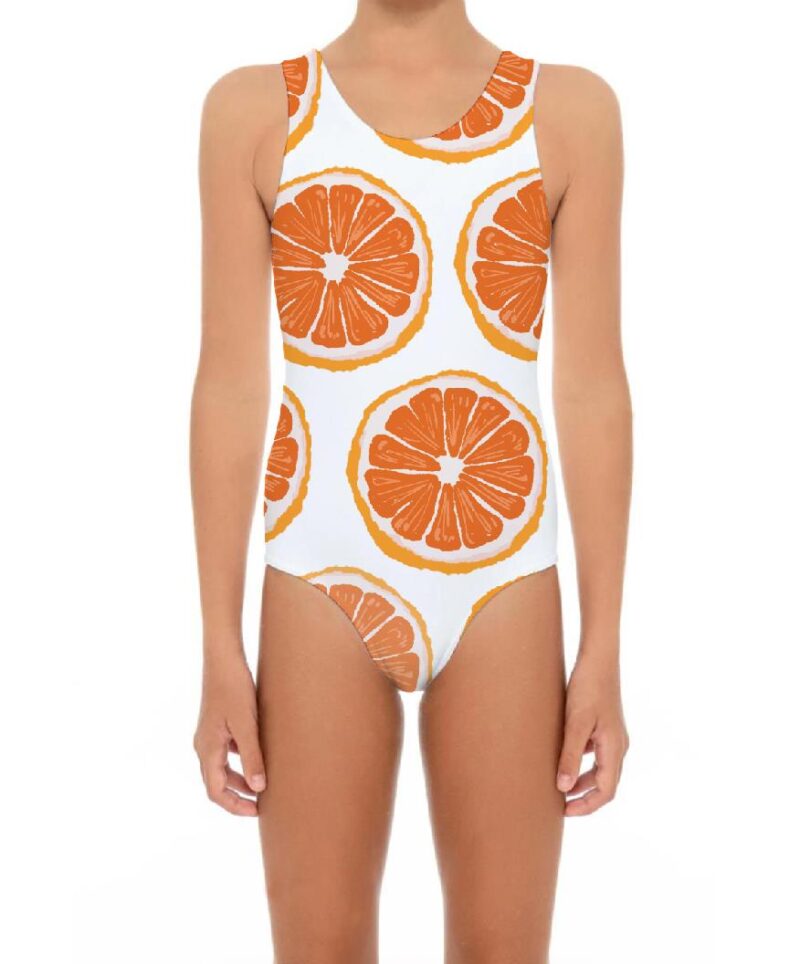 New Style Orange Design Bathing Suit