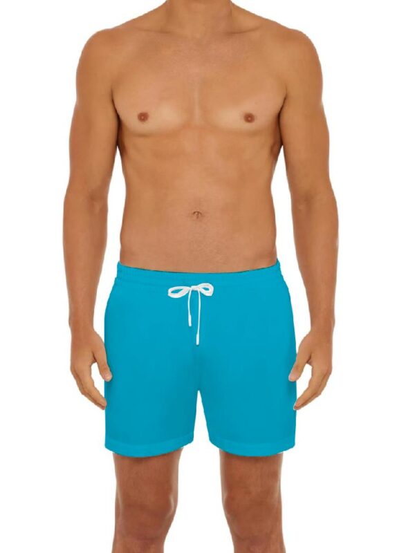 Quick Dry Blue Custom Mens Shorts