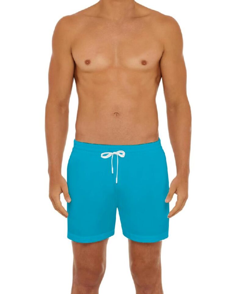 Quick Dry Blue Custom Mens Shorts