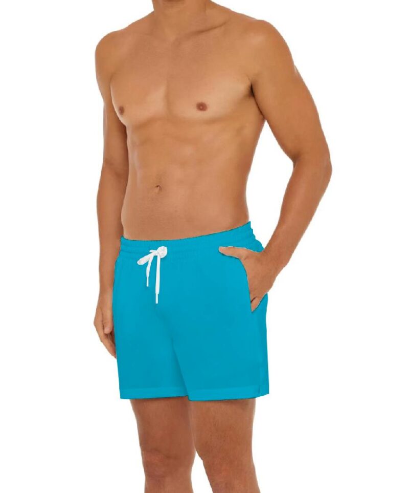 Quick Dry Blue Custom Mens Shorts