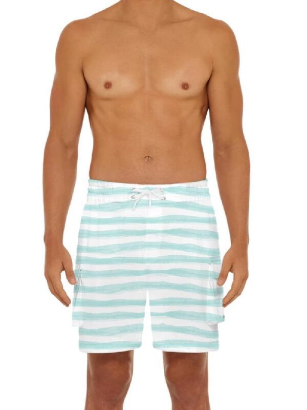 Light Color Stripe Design Mens Shorts