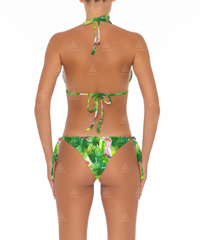 BKN06 Parrot print thin rope straps two-piece bikini set 03