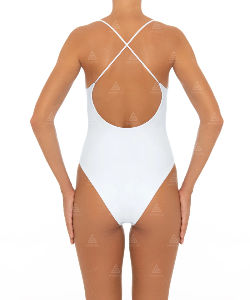 OPS05 Double Halter Sexy Backless Cross Halter One Piece Bikini 03