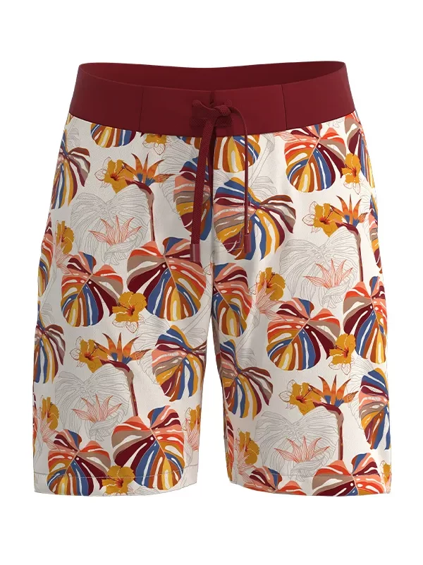 MS25 Men's Simple Flush Waist Tie with Pockets Beach Shorts Beach Shorts